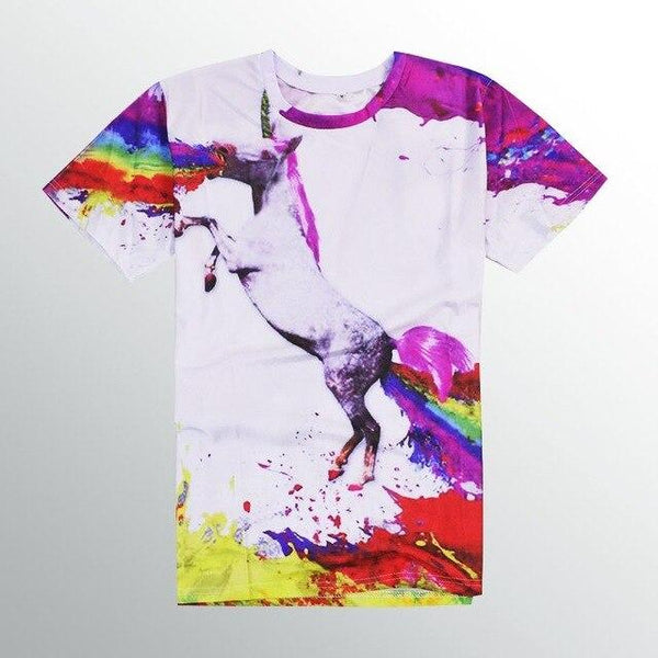 Unicorn Throwing Up Rainbow Shirt